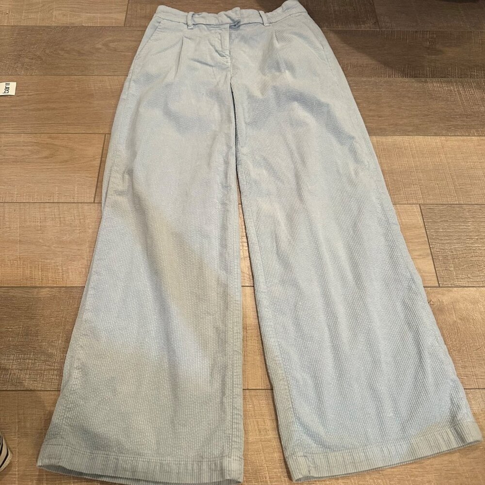 AMERICAN EAGLE BABY BLUE WIDE LEG TROUSER PANTS SIZE WOMENS 0